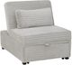 Powell® Dozer Gray Curdoroy Twin Sleeper Chair-0