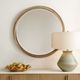 Uttermost® Landry Aged Light Wood Round Mirror-2