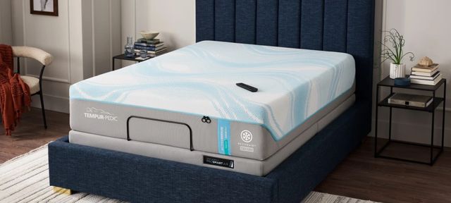 Tempur-Pedic® TEMPUR-ActiveBreeze® 2-Pieces 13" Hybrid Medium Tight Top Twin XL Mattress with Adjustable Air Base Set-1