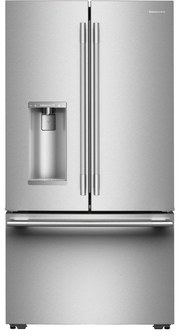 KitchenAid® 36" 23.1 Cu. Ft. Fingerprint Resistant Stainless Steel Counter Depth French Door Refrigerator with Intelligent Auto Fill-0