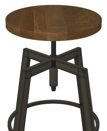 Amisco Architect Corkscrew Adjustable Stool-2