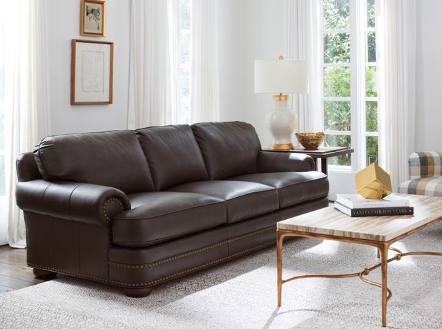 Lexington Home Customizable Silverdo Kensington Leather Sofa-1