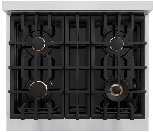 ZLINE Classic 30" Stainless Steel Pro Style Gas Range -3