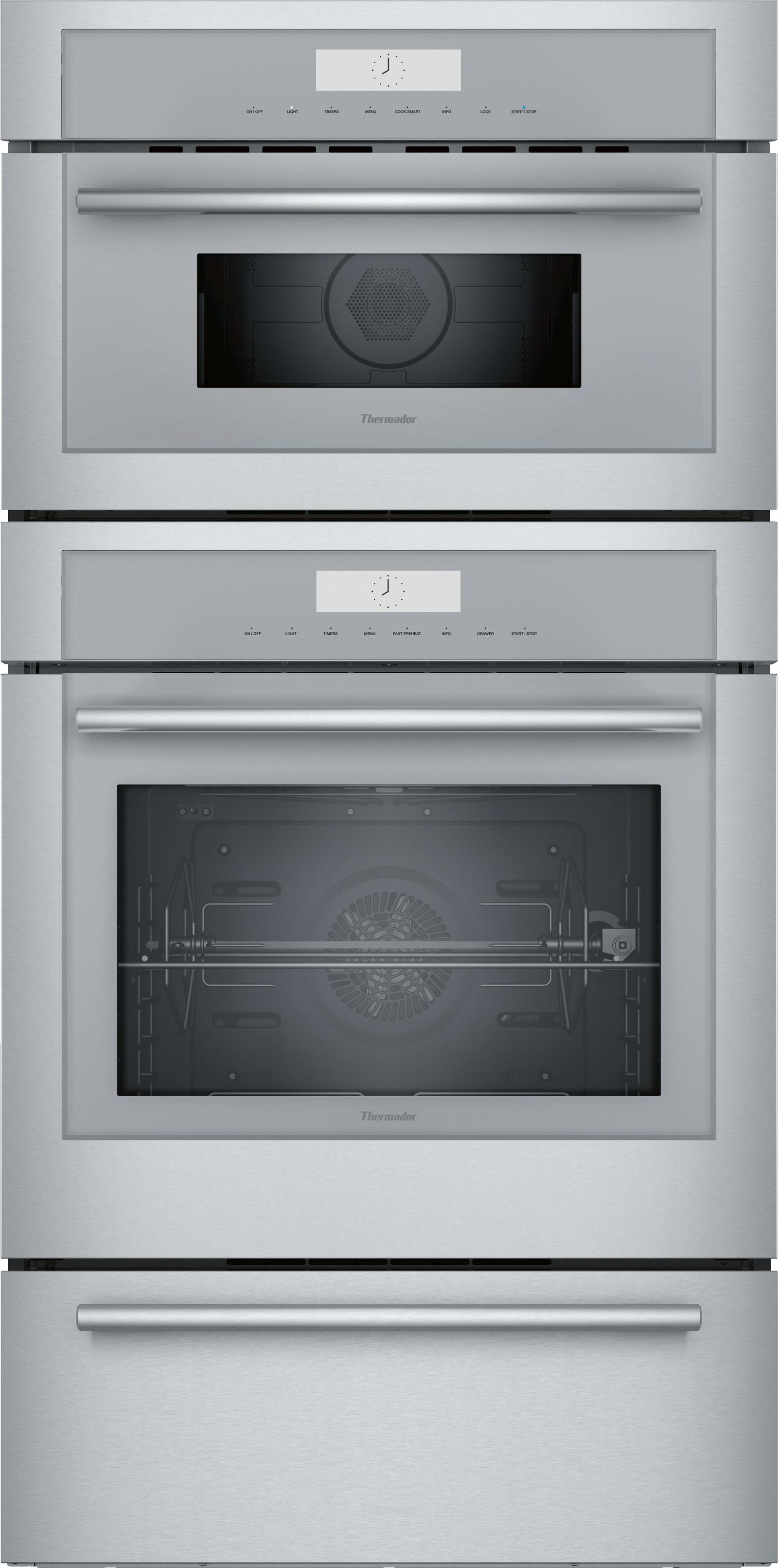 Thermador® Masterpiece® 30" Stainless Steel Oven/Micro Combo Electric Wall Oven