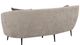Coaster® Ellorie Beige Upholstered Channel Back Curved Sofa-2
