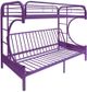 ACME Furniture Eclipse Purple Twin Over Full Futon Bunk Bed-0