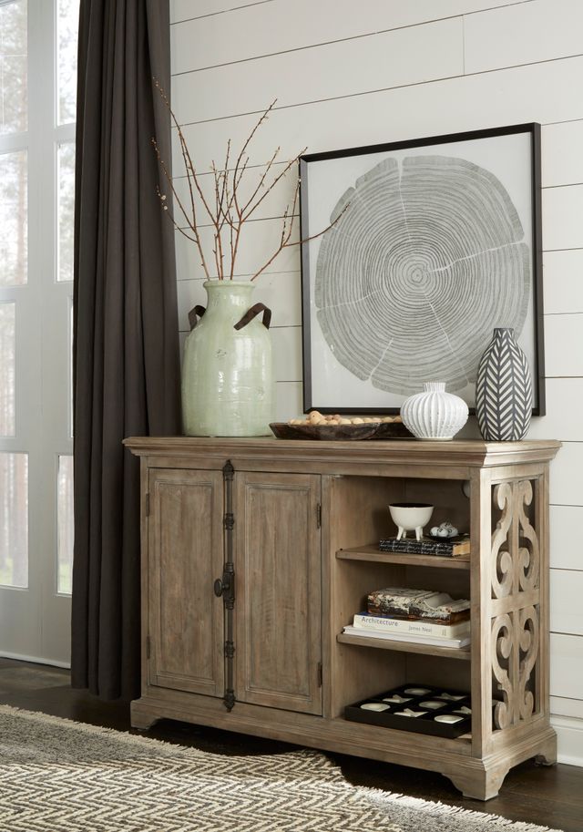 Magnussen Home® Tinley Park Dovetail Grey Printer Stand-3