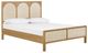Four Hands Allegra Honey Oak/White Queen Panel Bed-0