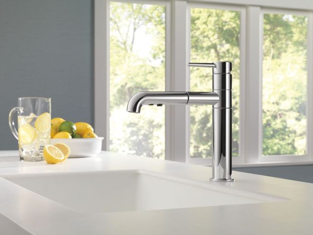 Delta Trinsic® Chrome Single Handle Pull-Out Kitchen Faucet -3