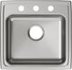 Elkay Lustertone® Classic Lustrous Satin 19-1/2" x 19" x 5" 3-Hole Single Bowl Drop-In ADA Sink-1