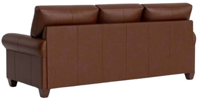 Bassett® Furniture Customizable Carolina Leather Roll Arm Queen Sleeper Sofa-2
