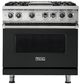 Viking® 5 Series 36'' Antique Bronze Pro Style Dual Fuel Range-0