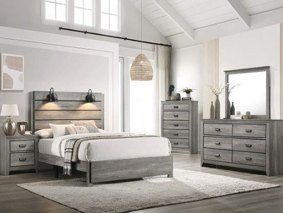 Crown Mark Carter Gray Bed-1