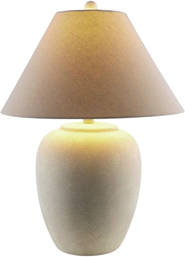 Surya Mijas Antiqued White Table Lamp-1