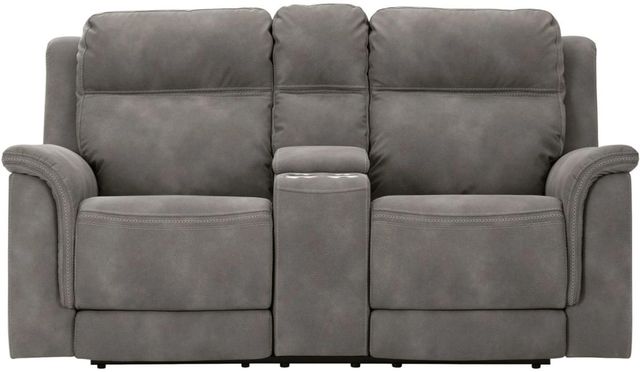 Signature Design by Ashley® Next-Gen DuraPella Slate Power Recline Loveseat-2