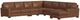 Flexsteel® Endurance 7-Piece Chestnut Leather Right-Arm Facing Sectional and Chaise-0