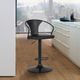 Armen Living Eagle Black Adjustable Height Stool-1