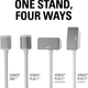 Sanus® WSS22 White Wireless Speaker Stands (Pair)-1