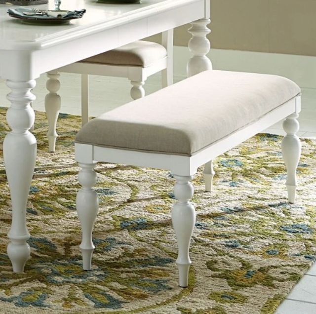 Liberty Furniture Summer House Gray/Oyster White Dining Bench-1