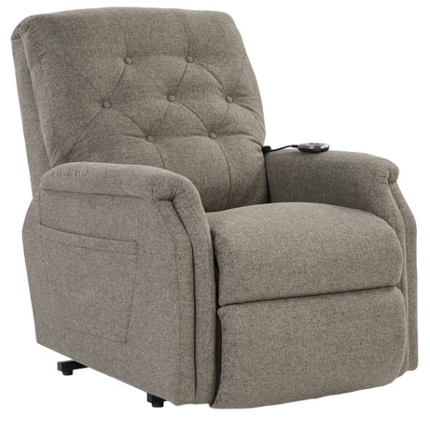 La-Z-Boy® Billie Bronze Charcoal Power Lift Recliner-0