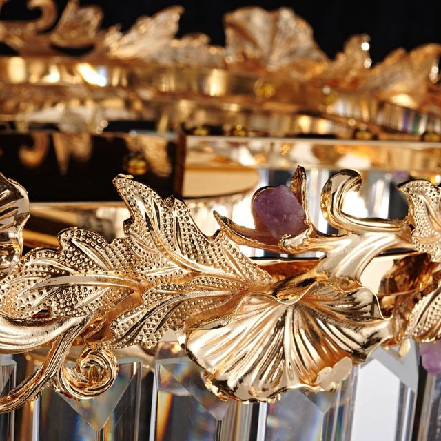 Michael Amini® Marquise Gold 28-Light Round Chandelier-2
