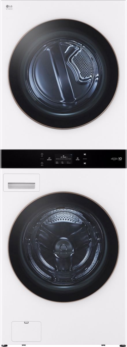 LG Studio WashTower™ Essence White Electric Laundry Center, 5.0 Cu. Ft. Washer, 7.4 Cu. Ft. Dryer-0