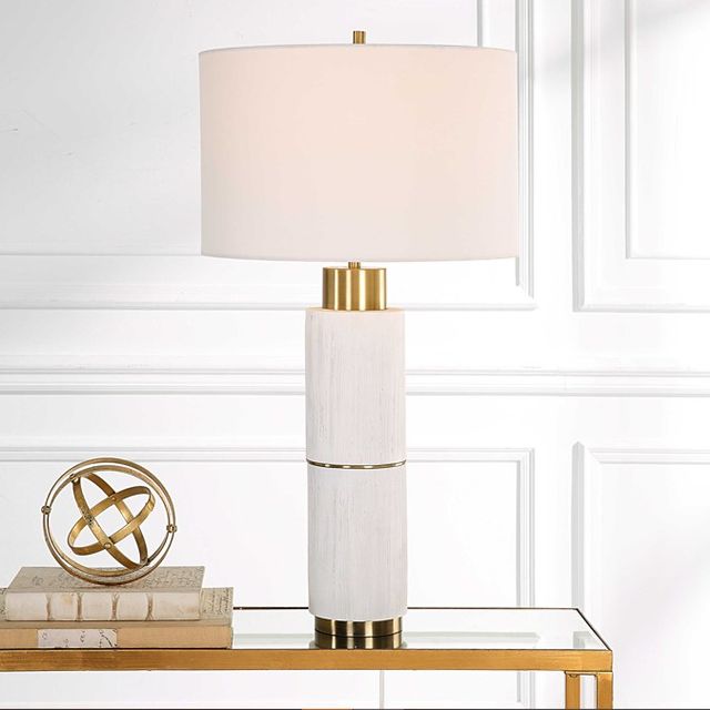 Uttermost® Ruse Whitewashed Table Lamp-1