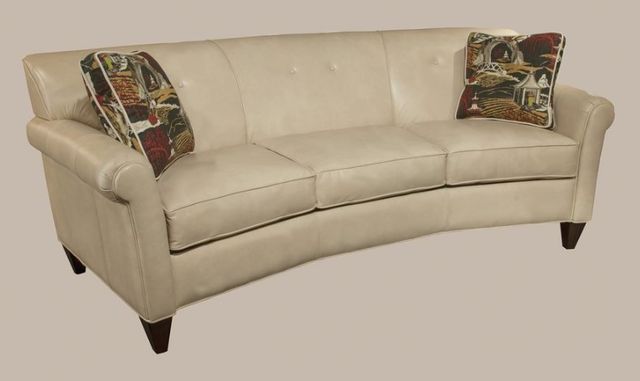 Marshfield Furniture Essentially Yours Beige Leather Conversation Loveseat-0