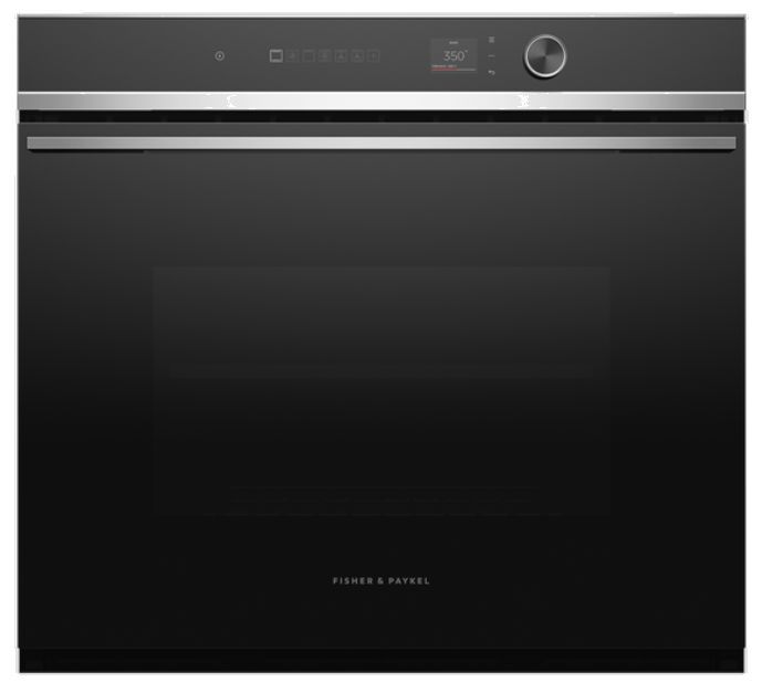 Fisher & Paykel Series 7 30" Black Contemporary Single Electric Wall Oven