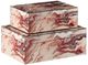 Currey & Company Interstellar Red Swirl 2-Piece Decorative Box Set-0