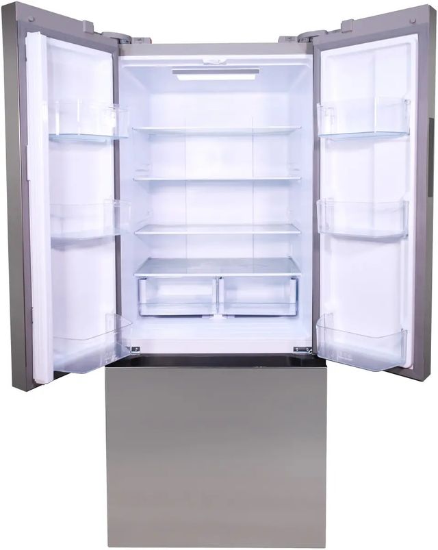 Avanti® 30 in. 17.5 Cu. Ft. Stainless Steel Counter Depth French Door Refrigerator-1