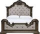 Signature Design by Ashley® Maylee Beige/Dark Brown King Upholstered Panel Bed-1