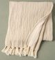 Magnolia Home by Joanna Gaines Oatmeal Tassel Throw-0