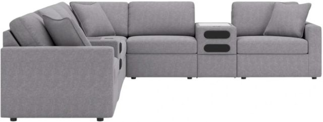 Signature Design by Ashley® Modmax 8-Piece Granite L-Shape Sectional with Audio Consoles-1