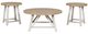 Signature Design by Ashley® Fawndell 3-Piece Brown Occasional Table Set with Antique White Base-1