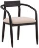 Dovetail Furniture Lucio Black/Everest Cream Dining Chair-0