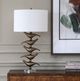 Uttermost® Sing Song Antiqued Golden Bronze Table Lamp-4