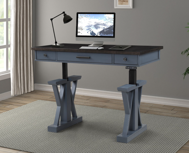 Parker House® Americana Modern Denim/Sable Power Lift Desk-3