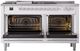 Ilve® Professional Plus II 60" White Pro Style Dual Fuel Range-1