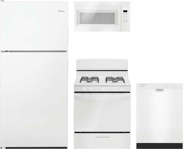 Amana® 4 Piece White Kitchen Package -0