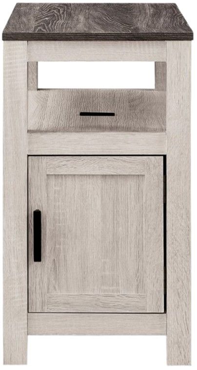 Signature Design by Ashley® Fendenmore Brown Gray End Table with Antique White Base-2