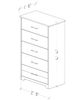 Perdue Woodworks 78000 Union Oak 6-Drawer Chest-2