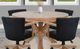 Sunny Designs™ Gibson Black Corduroy/Oak Grove Game Chair-4
