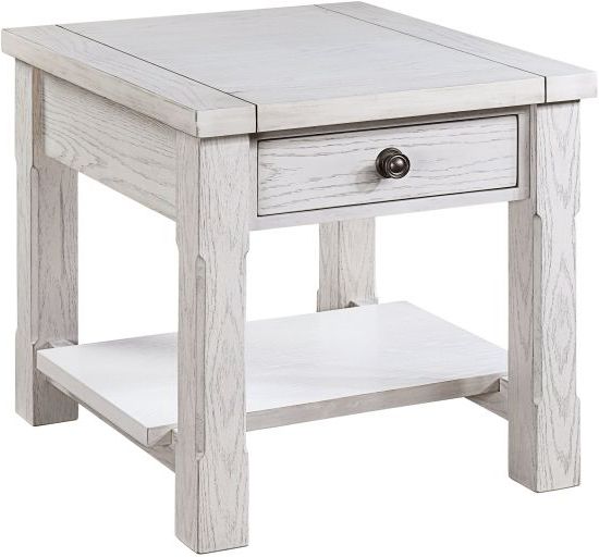 New Classic® Home Furnishings Dorsey White End Table-0