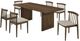 Coaster® Decker 7-Piece Walnut/Wheat Dining Table Set-0