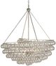 Currey & Company Stratosphere Contemporary Silver Leaf Chandelier-0