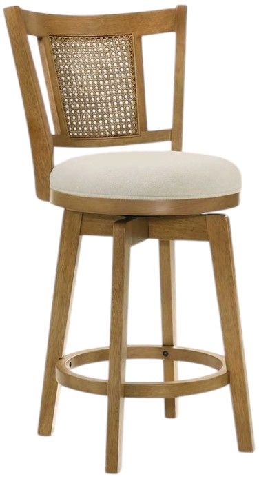 Armen Living Isla 4-Piece Dune/Putty Brown Barstool Set-0