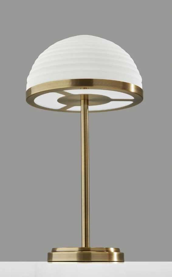 Adesso® Juliana Antique Brass LED Table Lamp-4