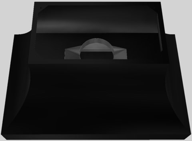 Vent-A-Hood® Designer Series 48" Black Island Range Hood-2