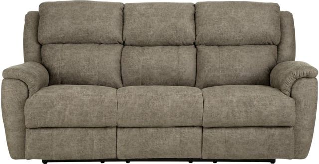 HomeStretch Milan Tan Manual Reclining Sofa-2